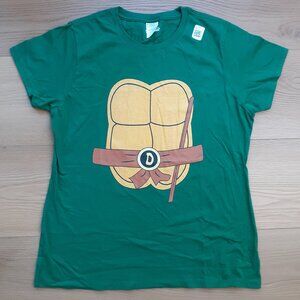TMNT - Donatello - Easy Halloween Costume - New Women's Large Green T-Shirt